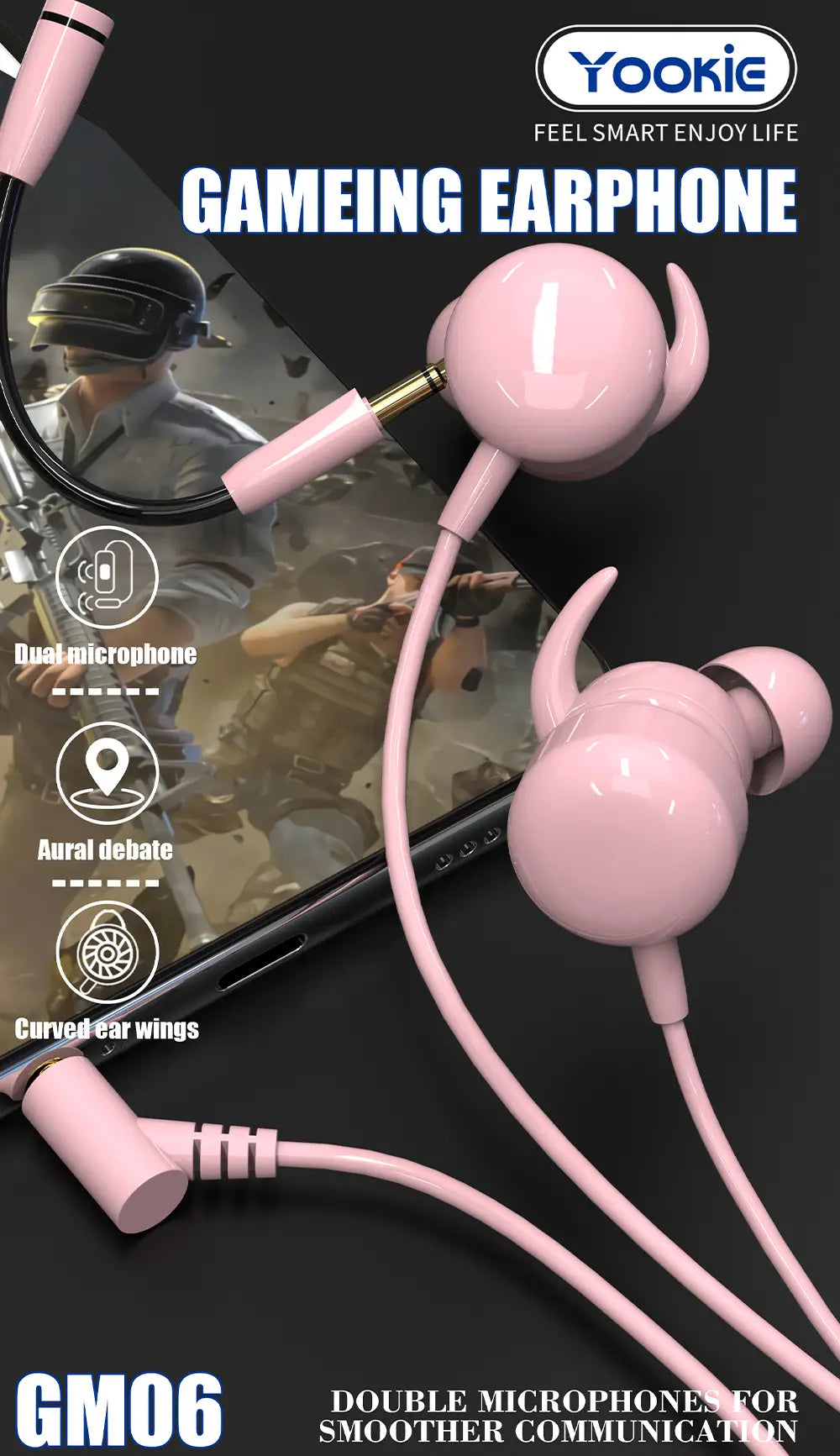 YooKie GAMING MINI WIRELESS HEADSET - GM06