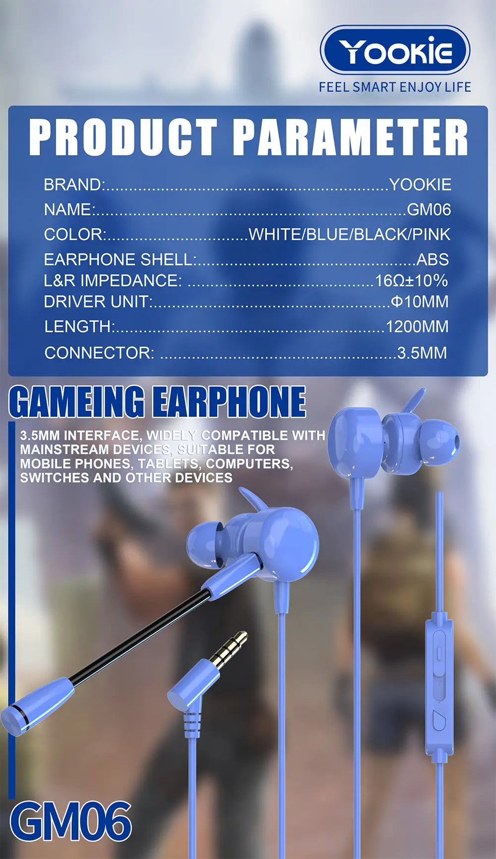 YooKie GAMING MINI WIRELESS HEADSET - GM06