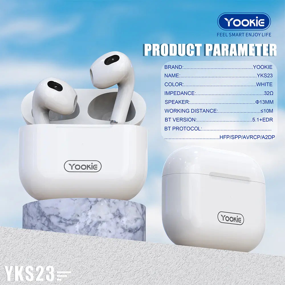 YooKie True Wireless Headphones - YKS23