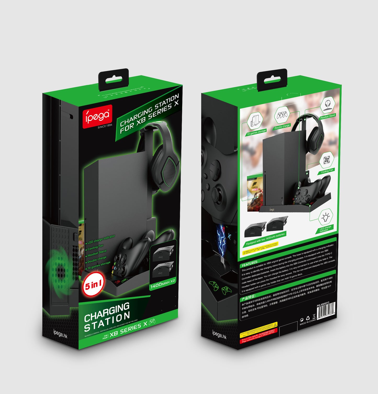PG-XBX013 - IPEGA - 5 IN 1 CHARGING STATION FOR XB SERIES X