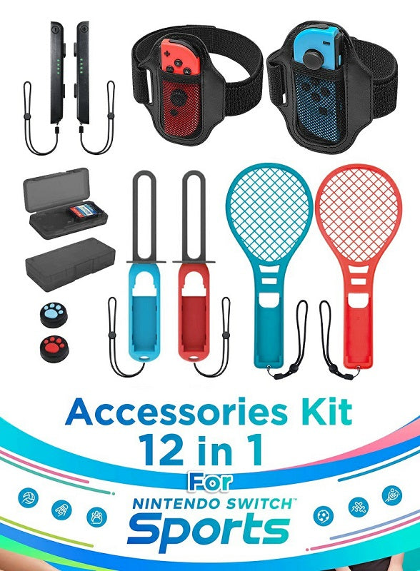 PG-SW102 - IPEGA - Pishark 12 IN 1 ACCESSORIES KIT FOR NINTENDO SWITCH SPORTS