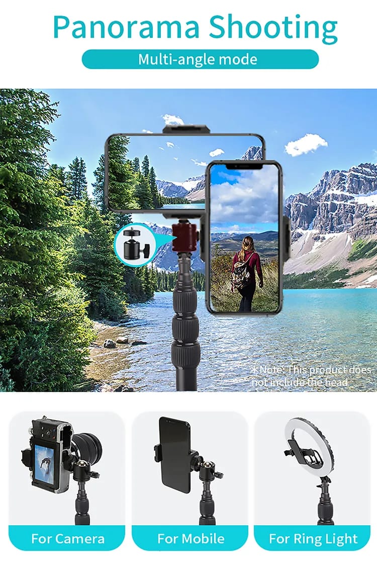 MT-45 - JMARY - Portable Selfie Stick Tripod Stand - 1.68M