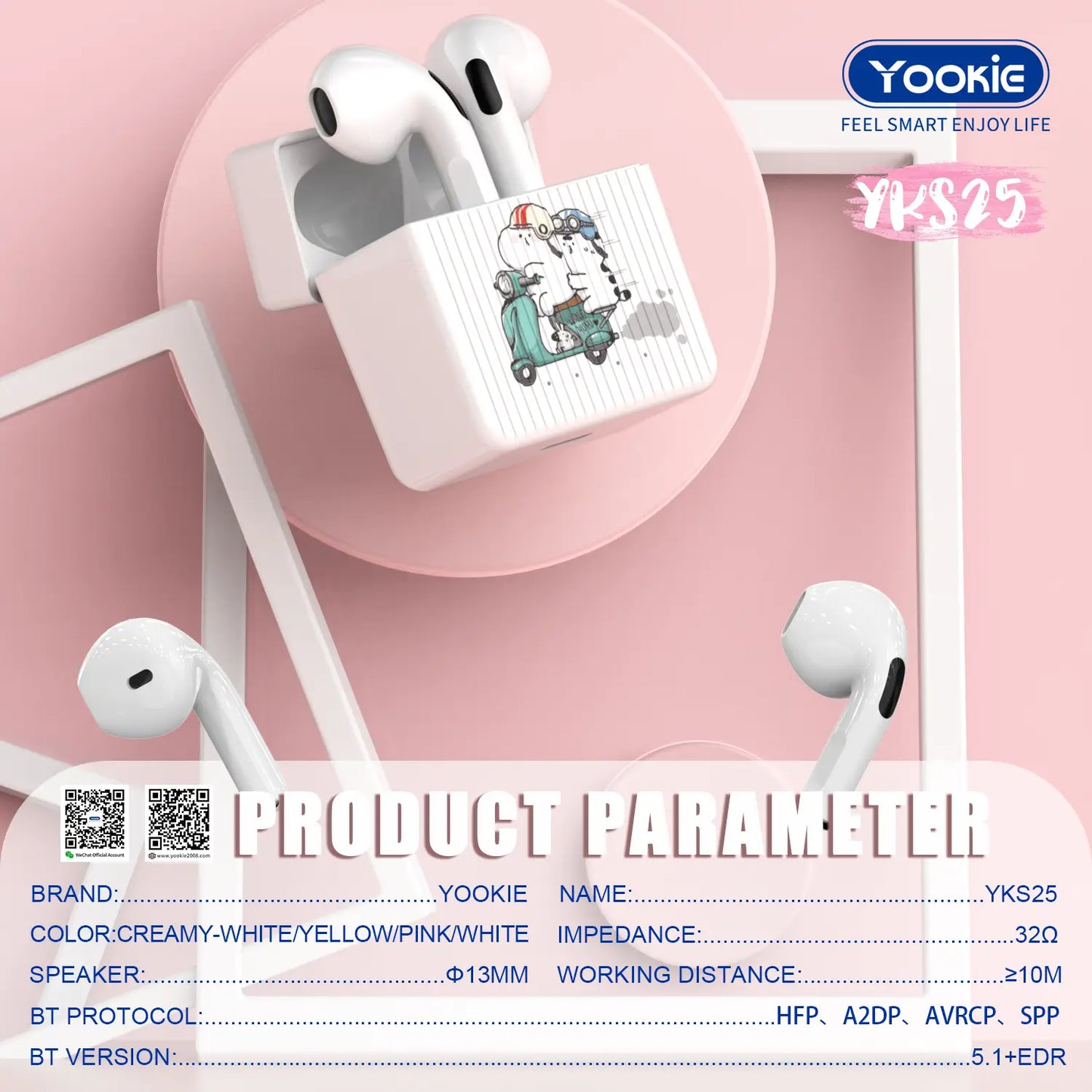 YooKie True Wireless Headphones - YKS25