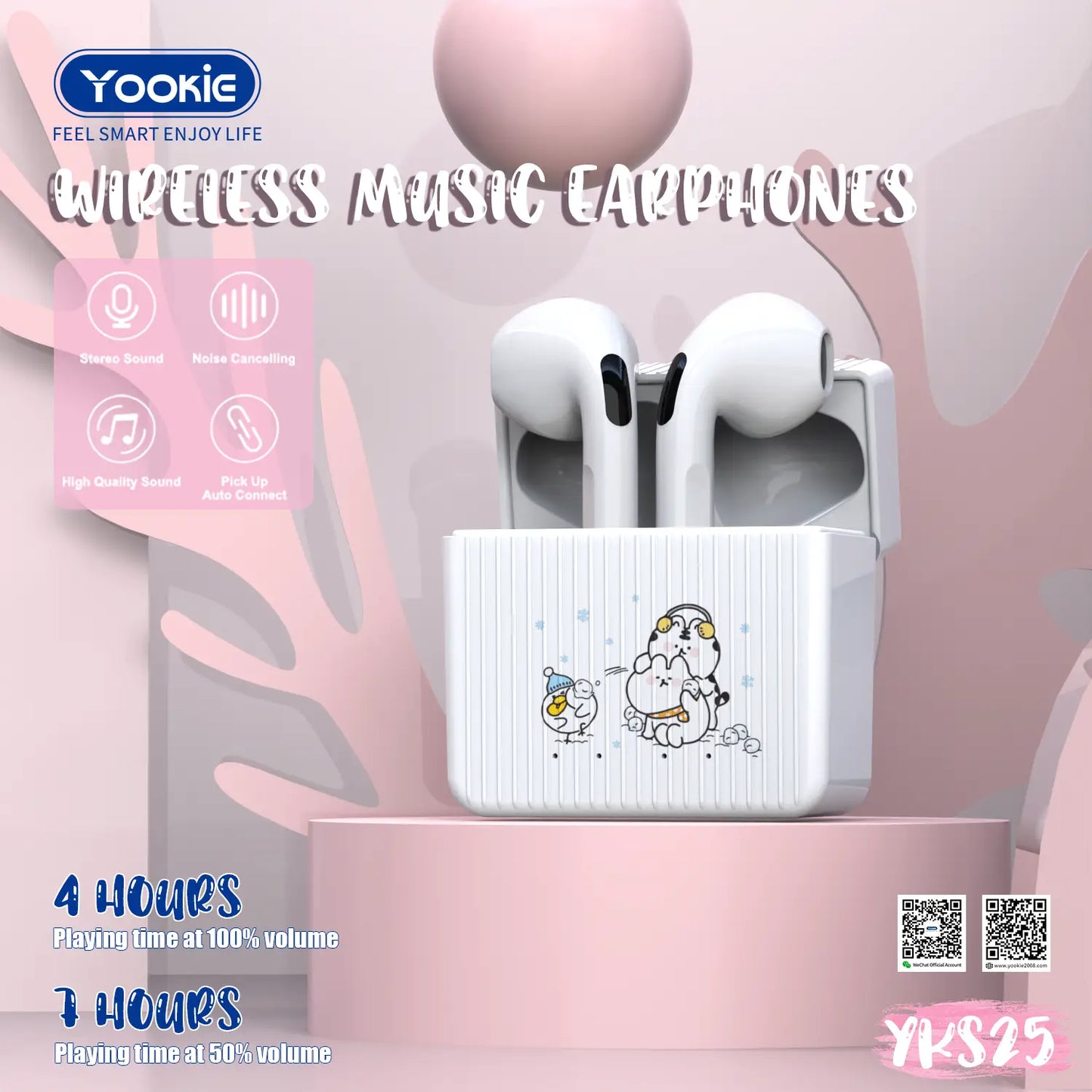 YooKie True Wireless Headphones - YKS25