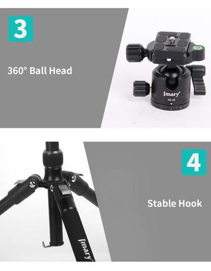 KT325-NB30 -  JMARY - 1.64M 2-in-1 Tripod with panoramic ball head