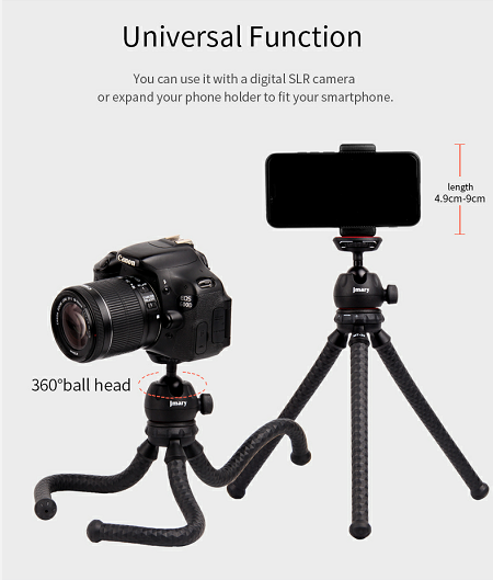 MT-25 - Mini Portable Flexible Tripod Stand