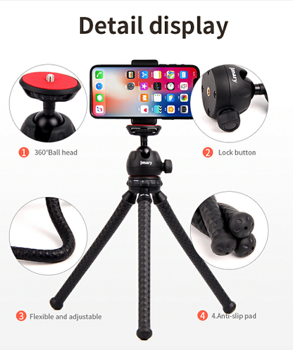 MT-25 - Mini Portable Flexible Tripod Stand