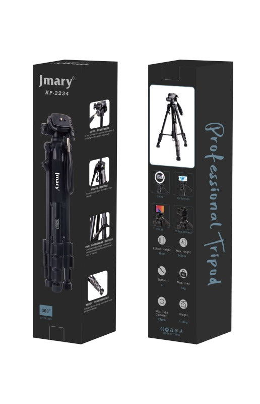 KP-2234 - JMARY - 1.4M Lightweight Aluminum Camera Tripod