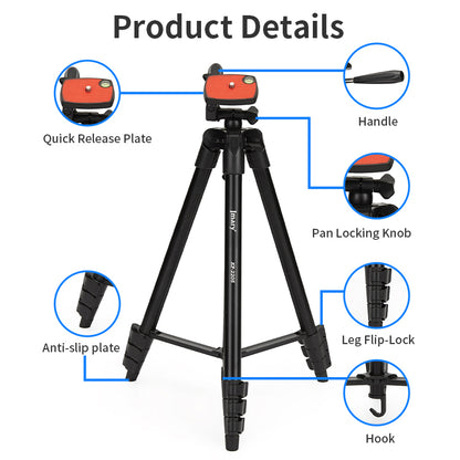 KP-2205 - JMARY - 1.35M Portable Aluminum Tripod Stand