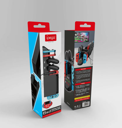 PG-9187 - IPEGA - 6 IN 1 DESKTOP CHARGER