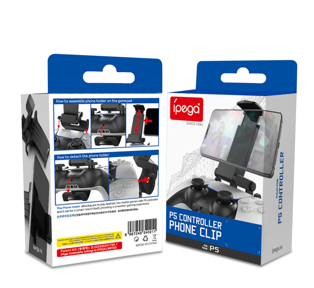 PG-P5005 - IPEGA - ADJUSTABLE CONTROLLER WITH PHONE MOUNT FOR PS5