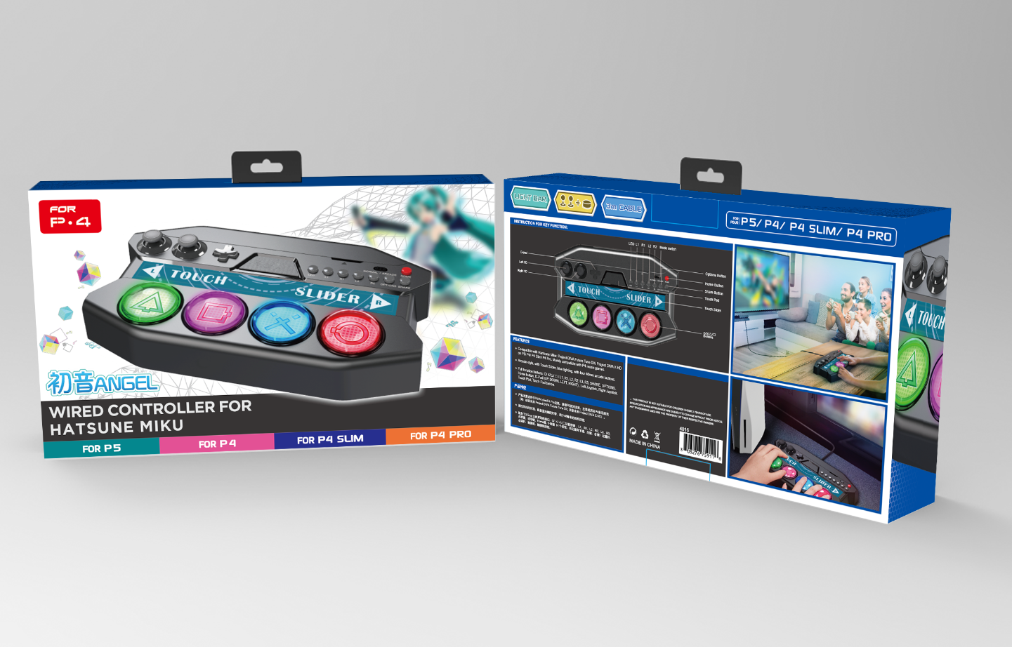 PG-P4016 - IPEGA - WIRED CONTROLLER FOR HATSUNE MIKU - P4 version