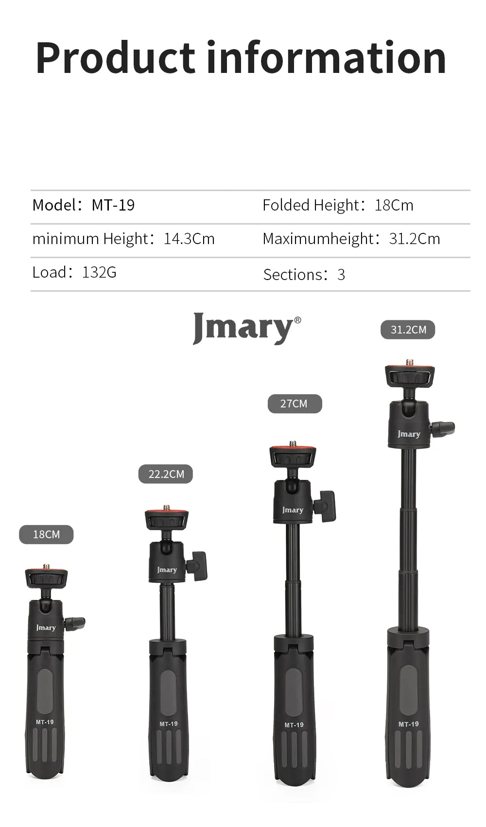 MT-19 -  JMARY - Mini Portable Stand