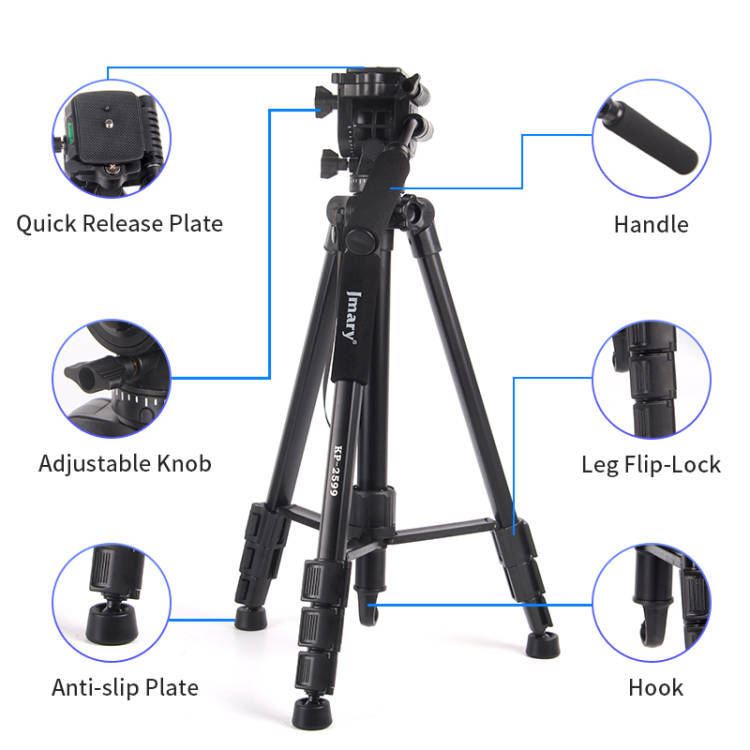 KP-2599 - JMARY - 1.66M 2-in-1Tripod with hydraulic head