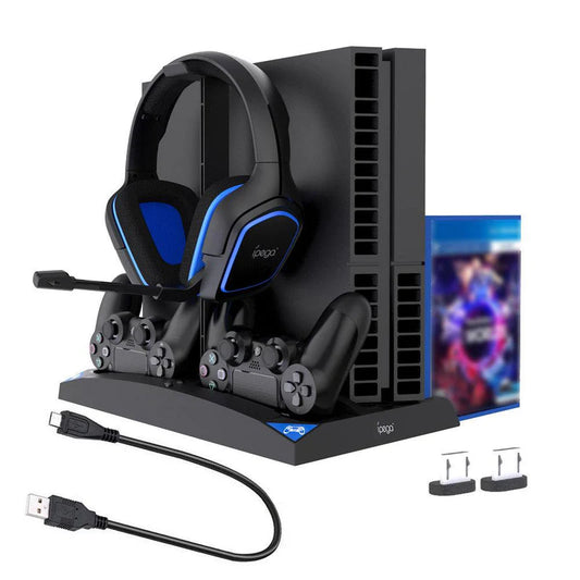 PG-P4009 - IPEGA 6 IN 1 VERTICAL STAND FOR PS4 CONSOLE AND ACCESSORIES