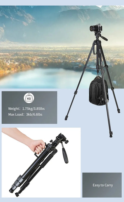 KP-2294 - JMARY - 1.79M 2-in-1 Monopod & Horizontal Axis Tripod