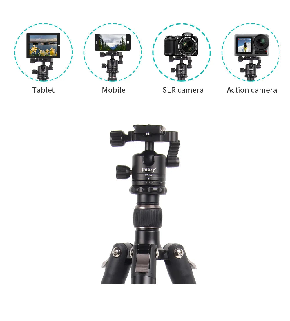 KT325-NB30 -  JMARY - 1.64M 2-in-1 Tripod with panoramic ball head