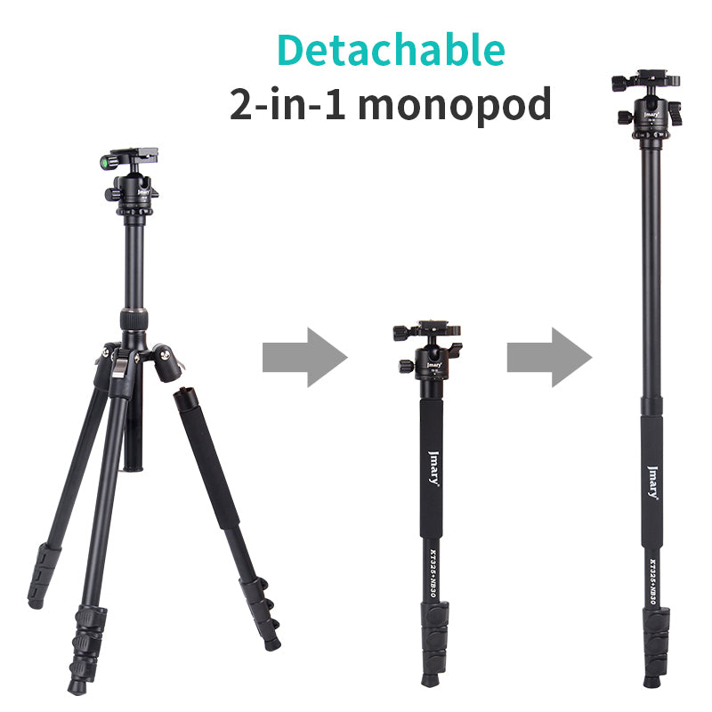 KT325-NB30 -  JMARY - 1.64M 2-in-1 Tripod with panoramic ball head