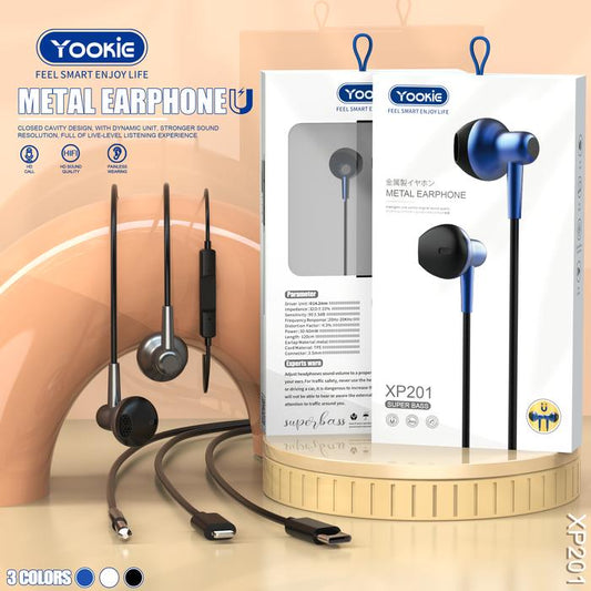 YooKie  METAL EARPHONE - XP201